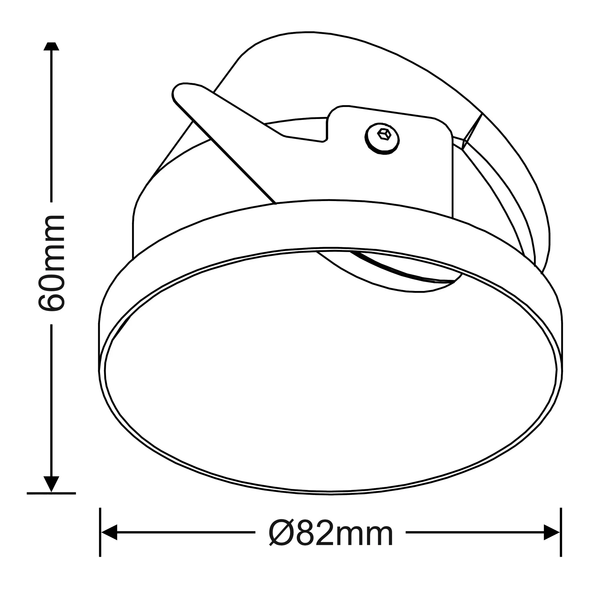 Balla 10 Tridonic Powered 10W 2700K 710lm 36° CRI>90 LED Engine White Fixed Recessed Spotlight, IP20 DM201224  Dlux Balla 10